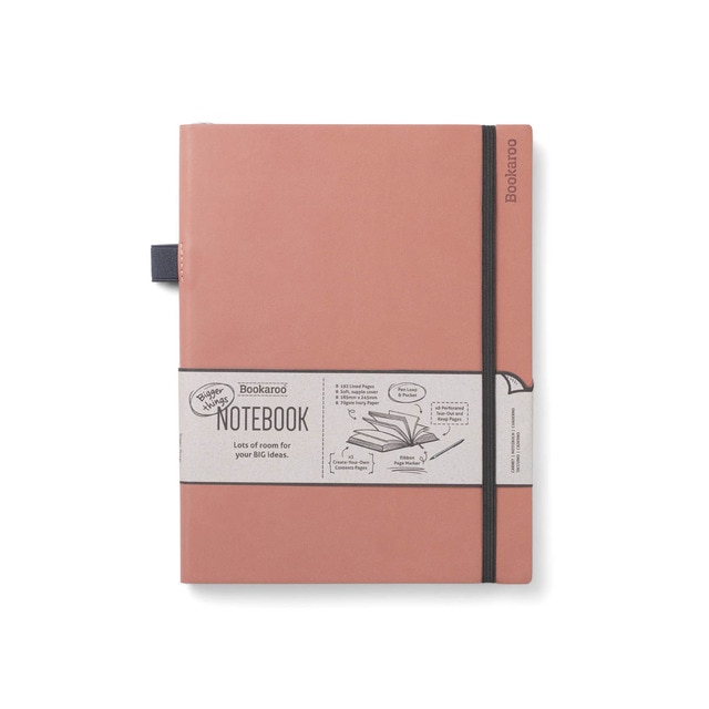 Imagem 0 de O grande caderno com mais espaço para as tuas ideias ainda maiores, capa flexível - Rosado