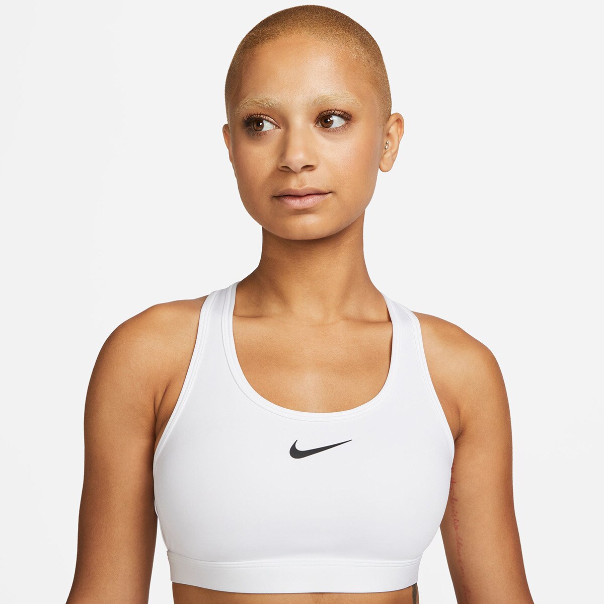 Soutien Desportivo de Mulher Swoosh Medium Support Branco-3