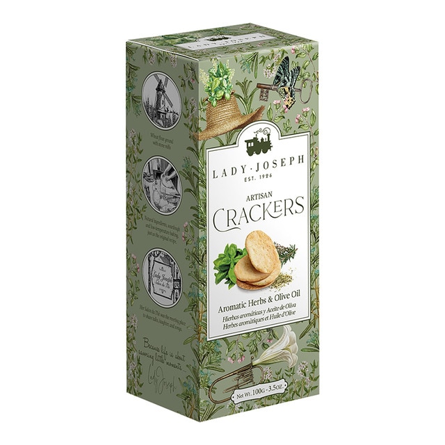 Imagen 0 de Crackers artesanos con hierbas aromáticas Lady Joseph