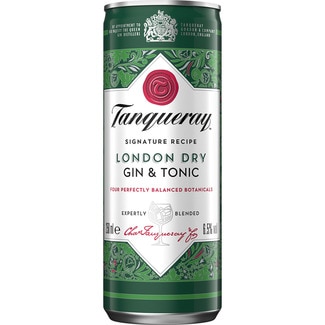 Gin & tonic London Dry lata 25 cl - Tanqueray