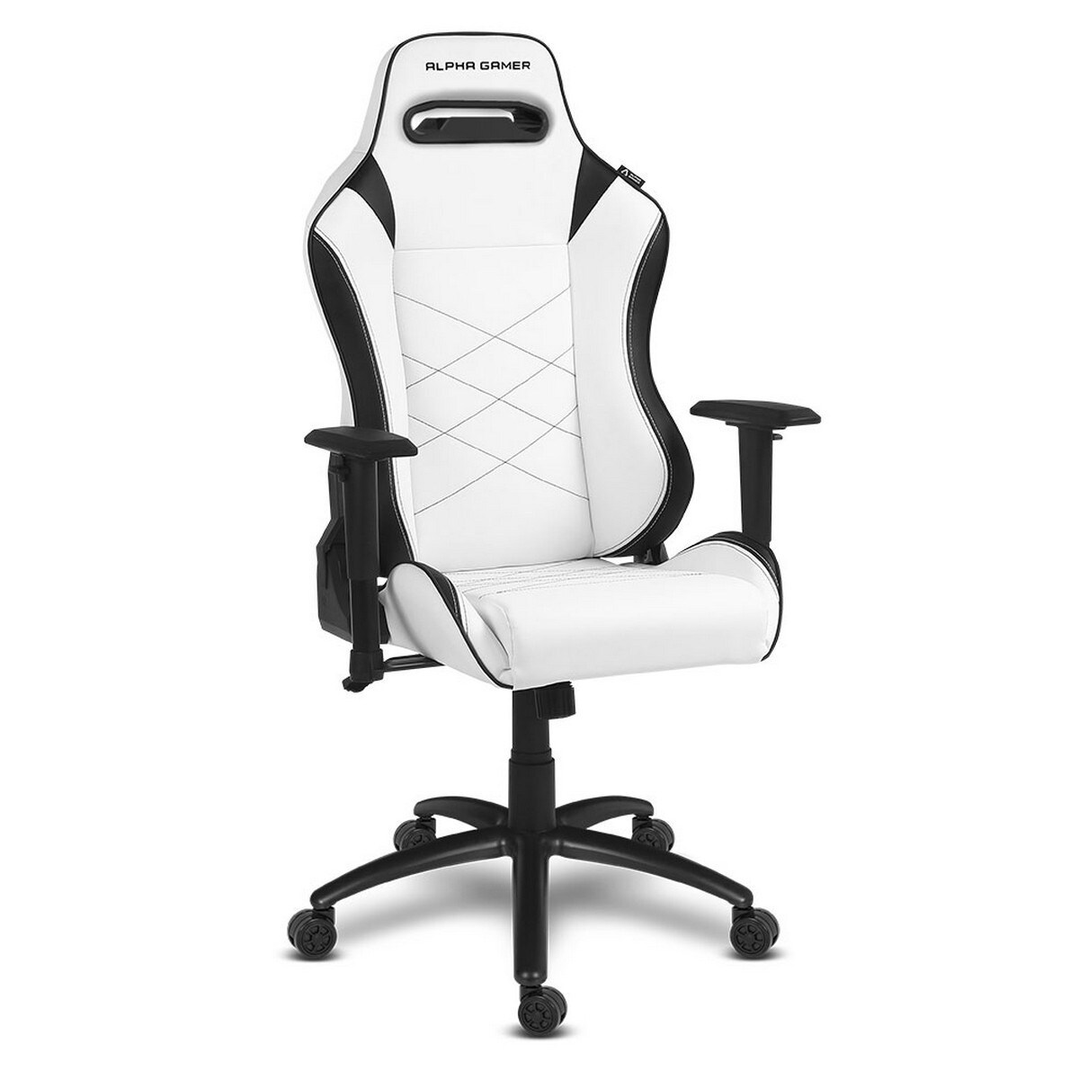 Cadeira Gaming Alpha Gamer Atena - Branco / Preto Branco/Preto-2
