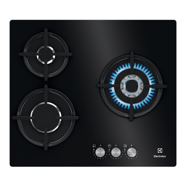 Imagen 0 de Placa de gas Electrolux con 3 quemadores SpeedBurner + Zona Wok - KGE6633NOK