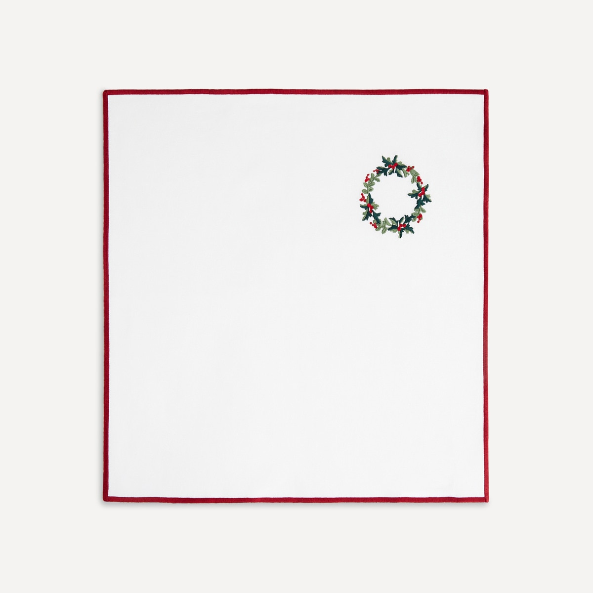 Set 2 servilletas algodón Corona El Corte Inglés Rojo-2