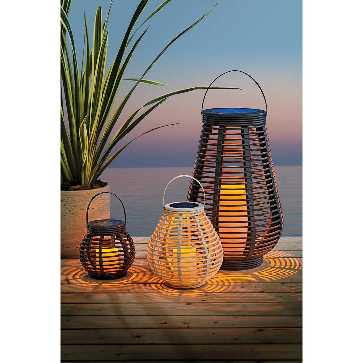 Lanterna Solar com Luz LED - Preto Preto-8