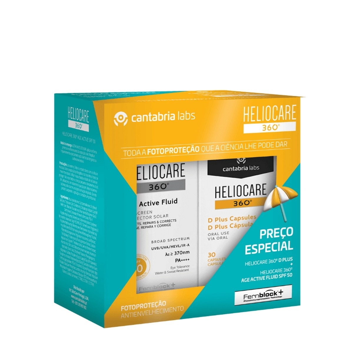 Imagem 0 de Kit Heliocare 360º Age Active 50 ml + Suplemento D Plus x 30 Cápsulas