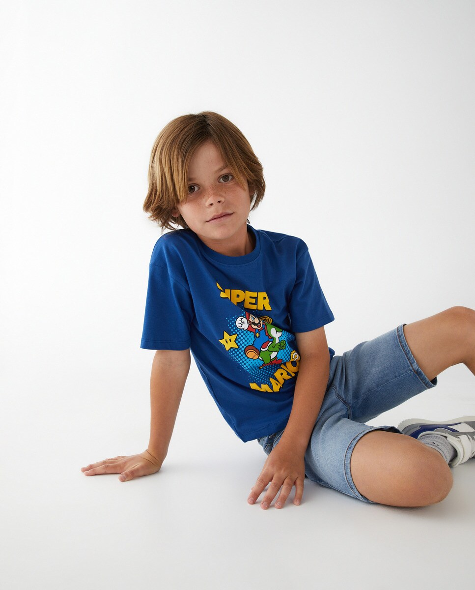 Tshirt % imprimé Super Mario Bross