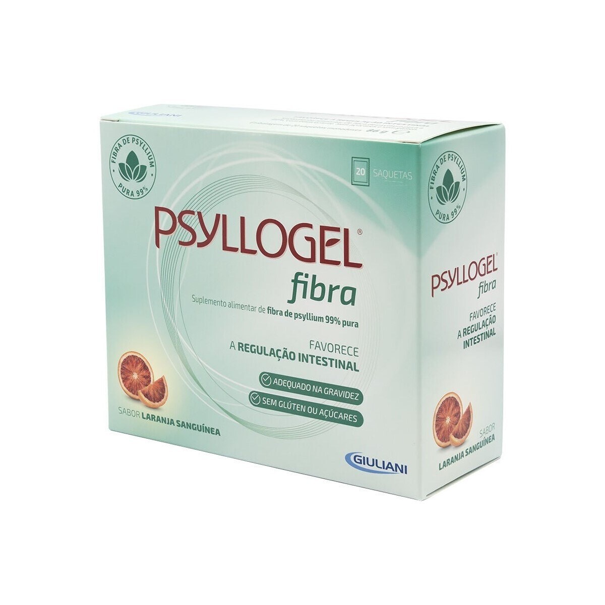 Suplemento Alimentar Psyllogel Fibra Laranja Sanguínea - 20 saquetas 1