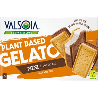 Gelado Sandwich de Soja Vegan Pack 8 embalagem 320 g - Valsoia