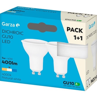 Lâmpada Led Dicroica Gu10 5W embalagem 2 unidades - Garza