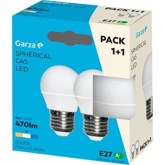 Lâmpada Led Esférica E27 5,5W embalagem 2 unidades - Garza