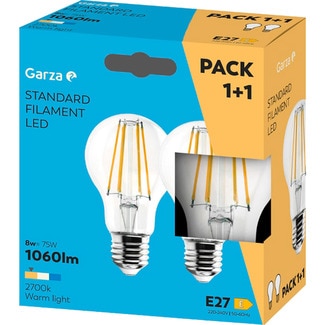 Lâmpada Led Standar E27 9W embalagem 2 unidades - Garza