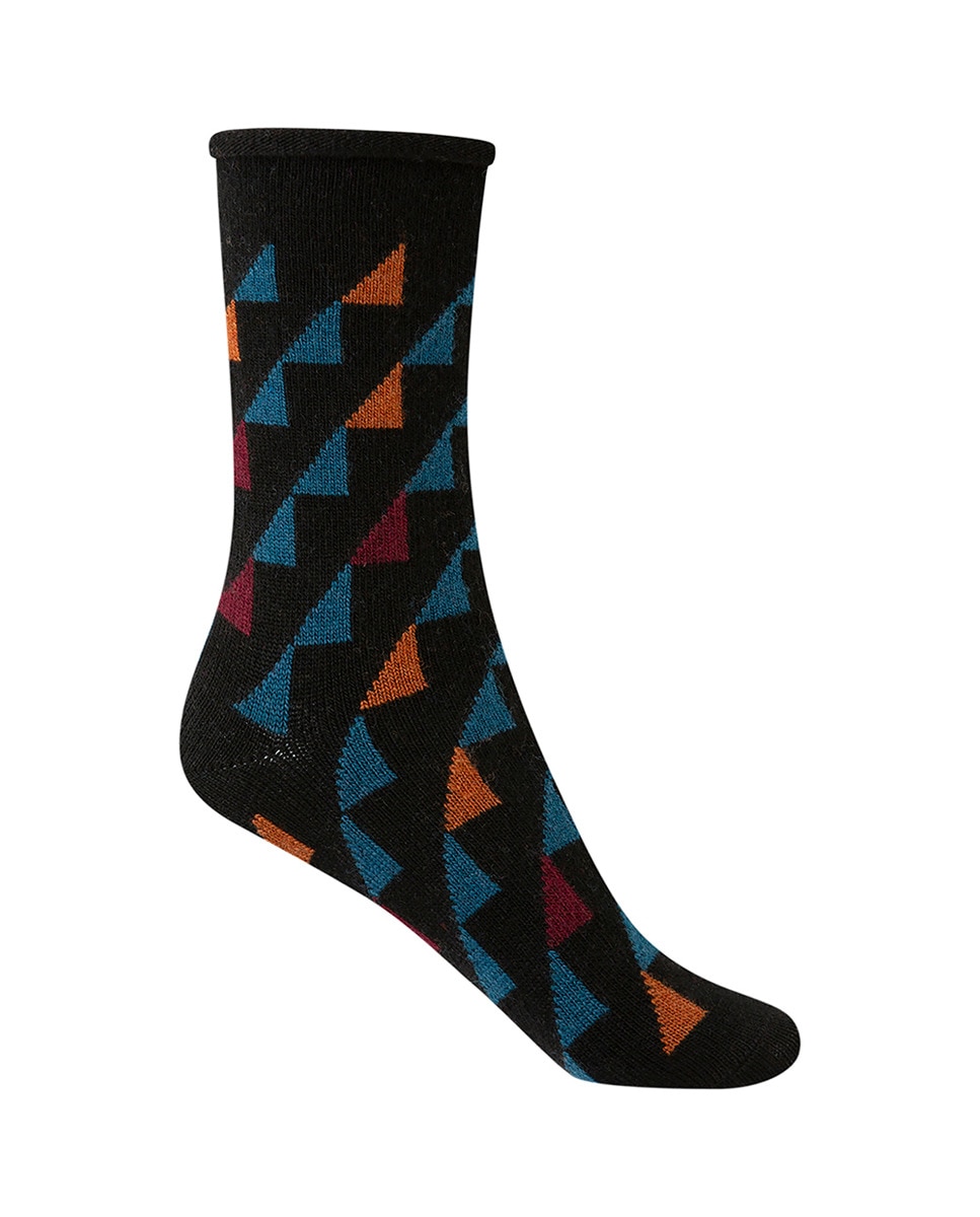 Chaussettes basses à figures géométriques
