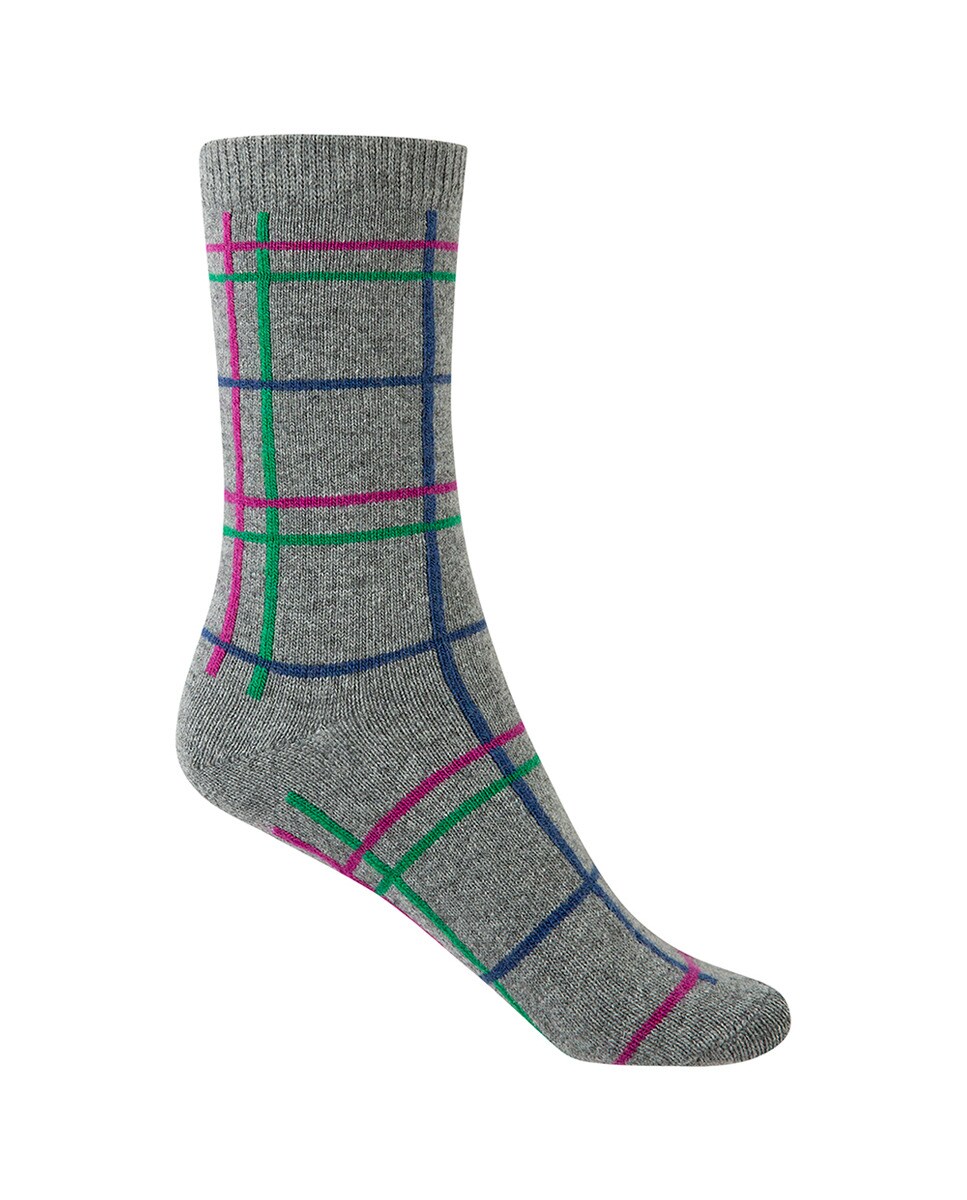 Chaussettes basses à carreaux