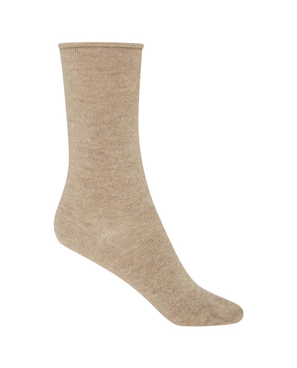 Chaussettes basses à bord roulé