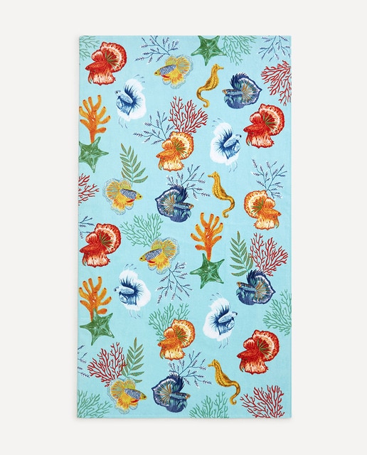 Imagen 0 de Toalla de playa con tacto velour Coralisa El Corte Inglés