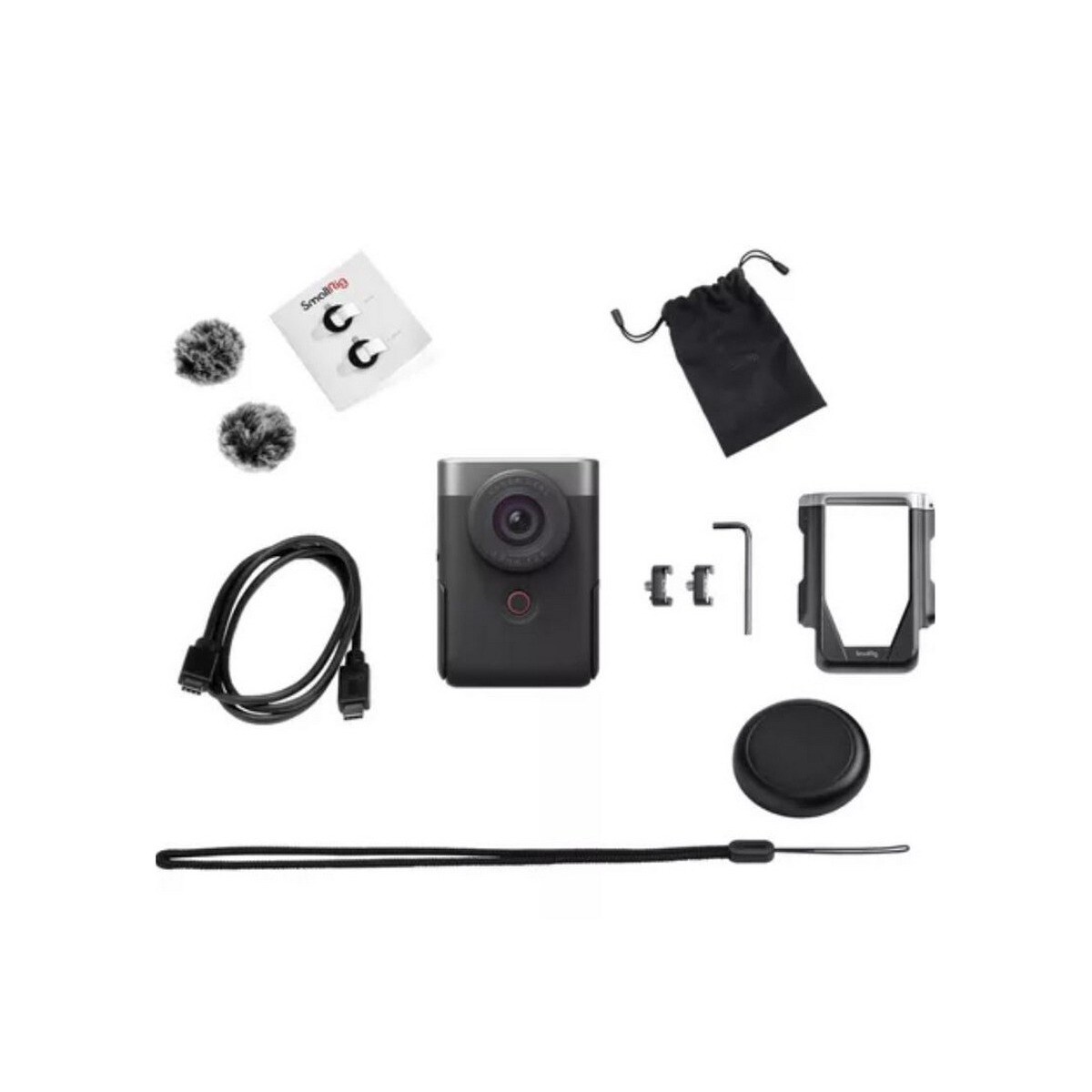 Câmara Canon Kit de vlogging avançado PowerShot V10 Silver EU26 Prata / Preto-1