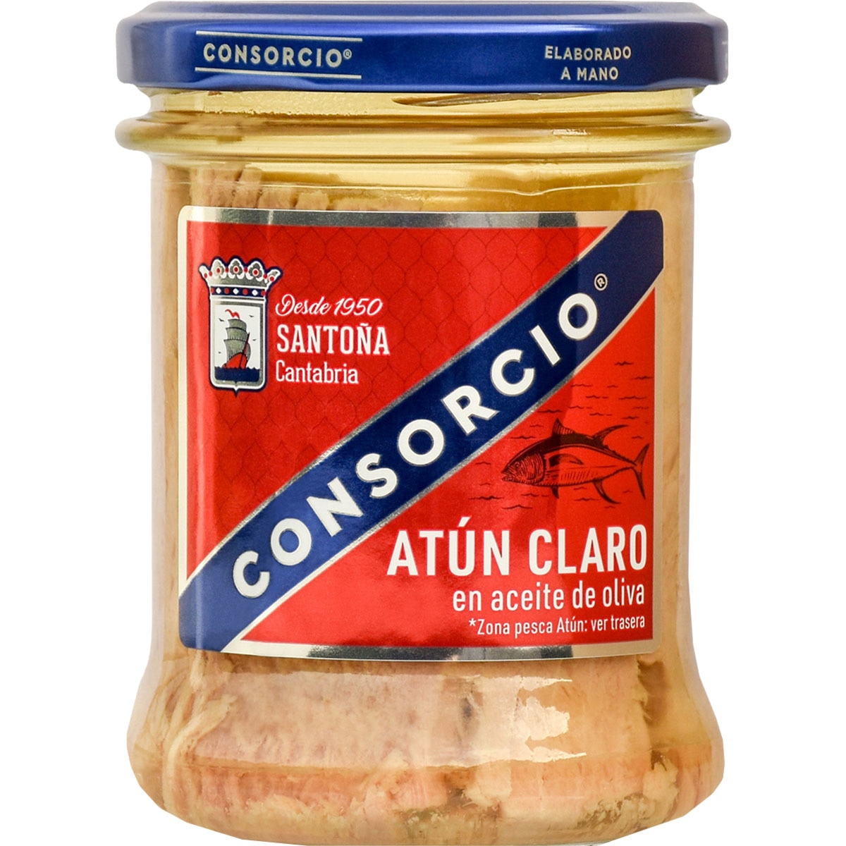 atún claro en aceite de oliva frasco 135 g neto escurrido