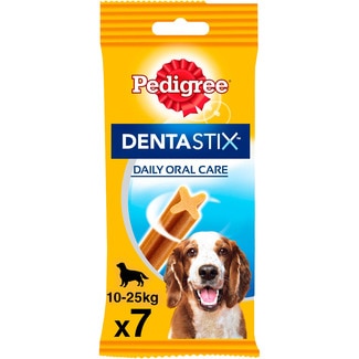 Dentastix snack dental para perros de tamaño mediano 7 unidades 25,7 g - Pedigree