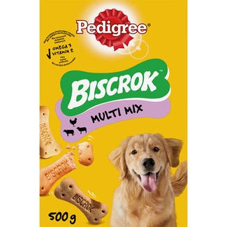 Biscrok snacks para perros Multi Mix caja 500 g - Pedigree