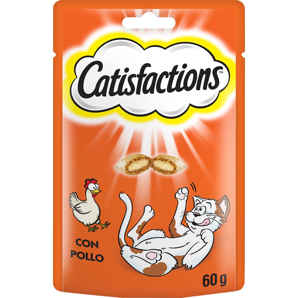 snacks para gatos rellenos de pollo envase 60 g
