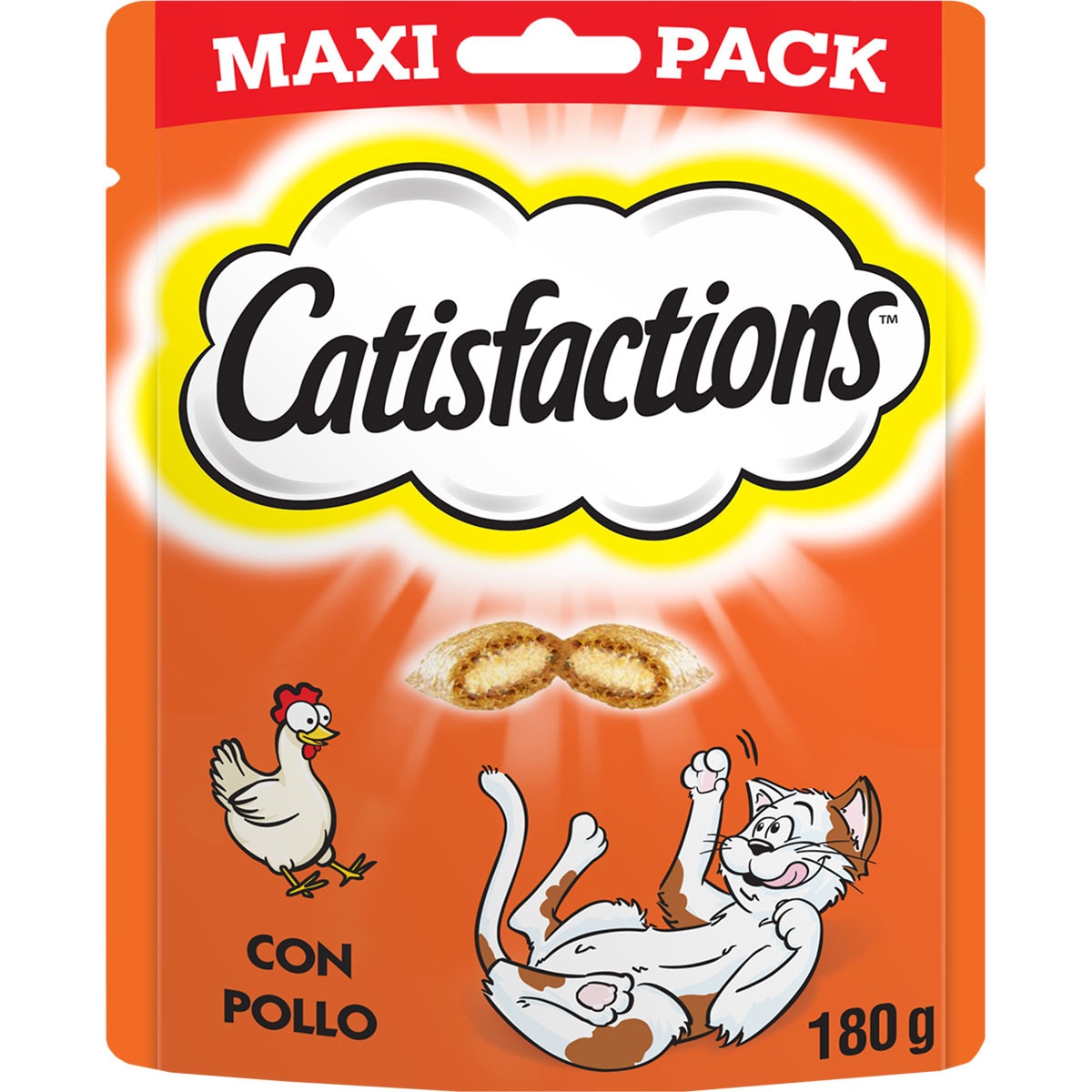 snacks para gatos rellenos de pollo envase 180 g
