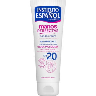 crema de manos antimanchas Manos Perfectas con rosa mosqueta SPF-20 tubo 75 ml - Instituto Español