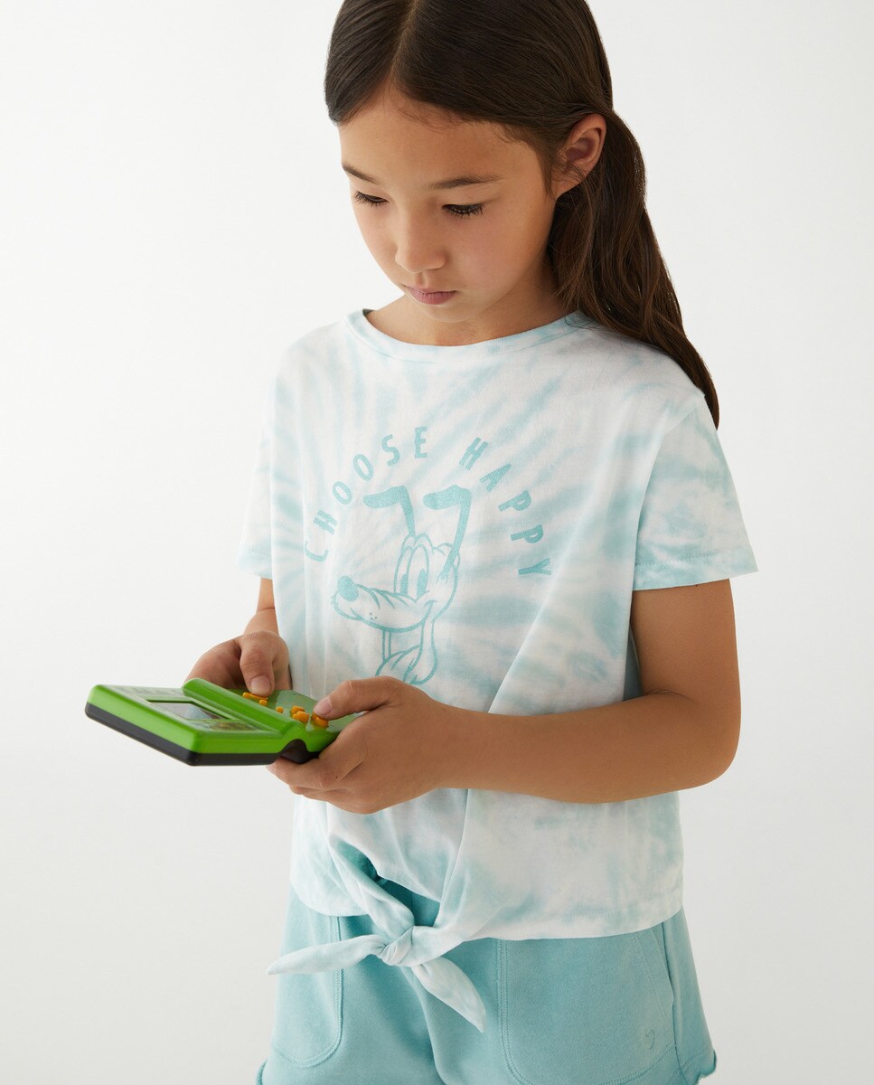 Tshirt avec imprimé Pluto et n?ud sur le devant