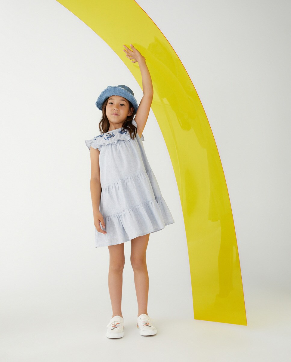 Robe sans manches à motif