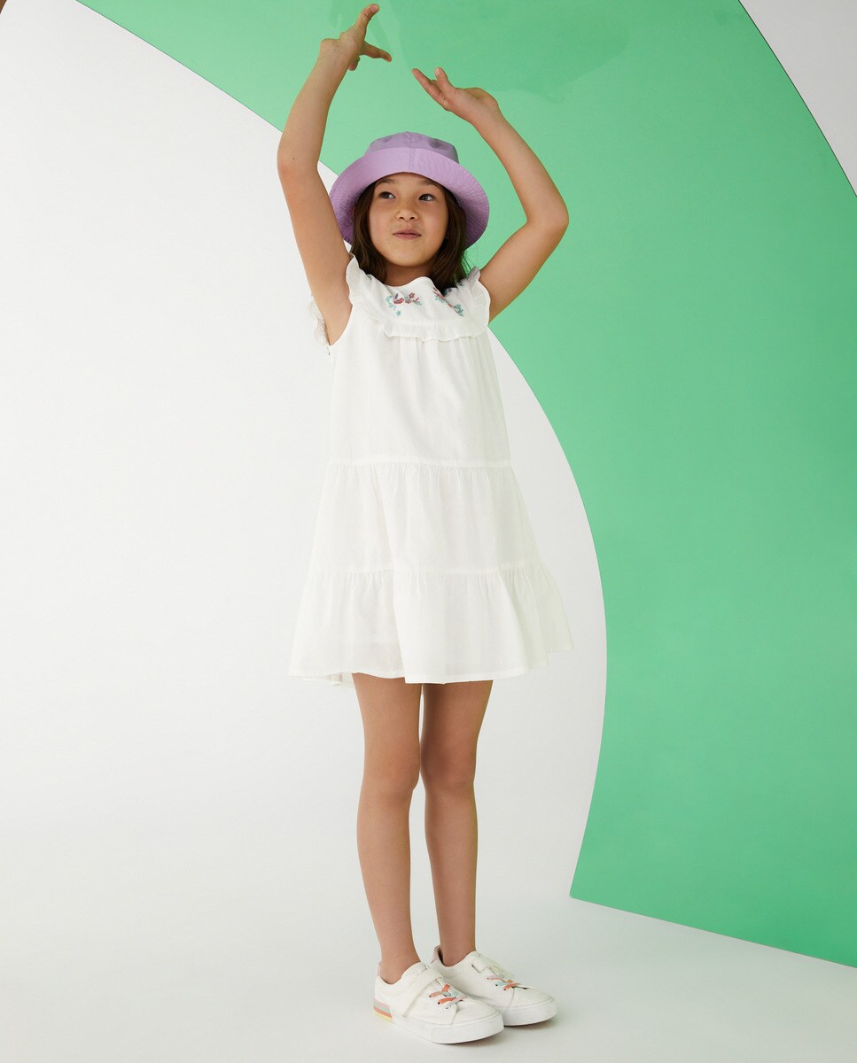 Robe sans manches unie