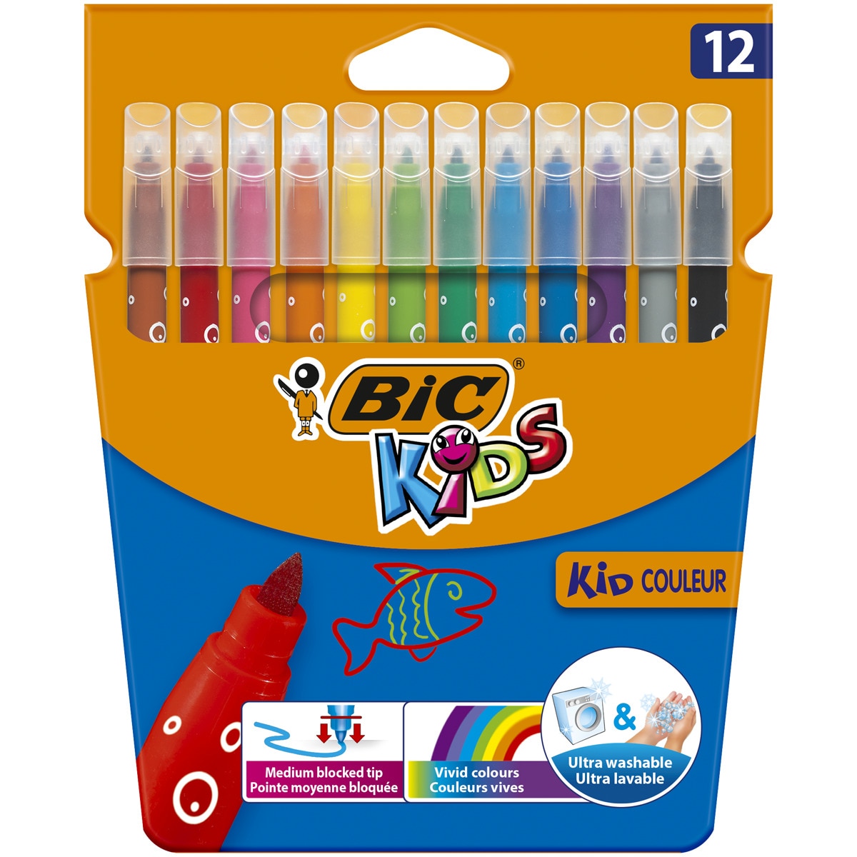 Pack Especial para Pintar de 12 Marcadores, 12 Lápiz e 12 ceras Multicolor-3