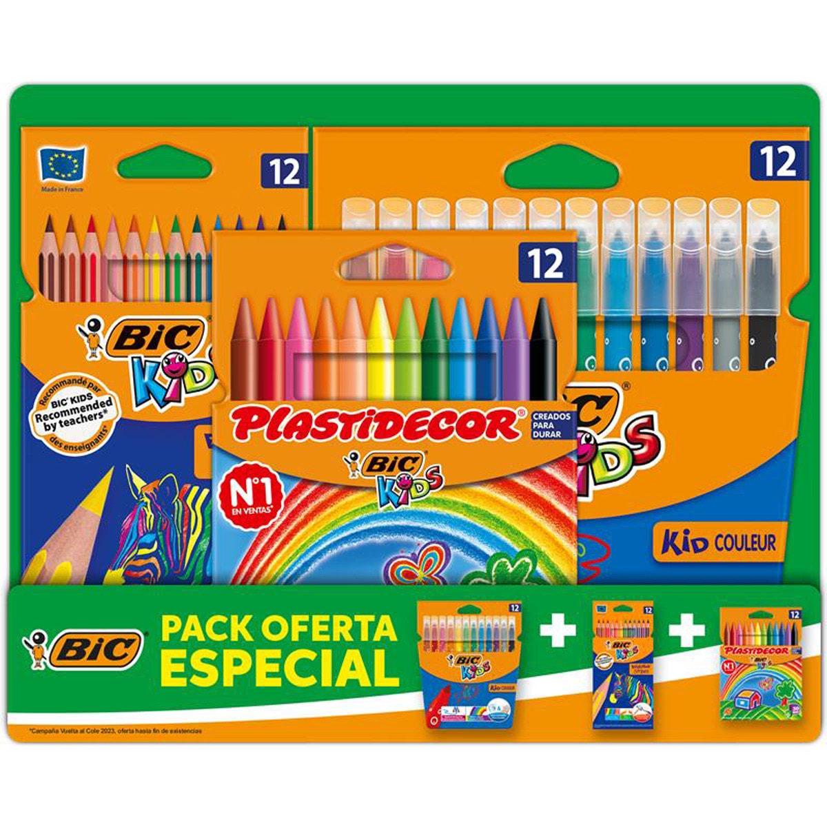 Imagem 0 de Pack Especial para Pintar de 12 Marcadores, 12 Lápiz e 12 ceras