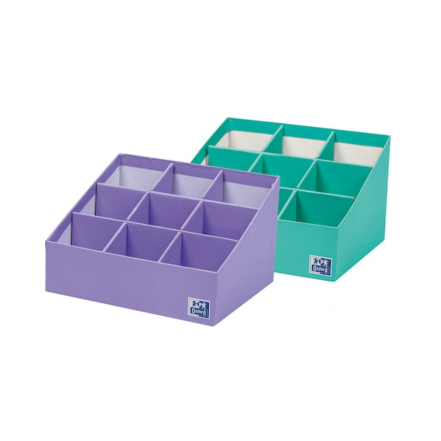 Imagen 0 de Organizador portabolis de cartón forrado escalado 3x3 Oxford surtido