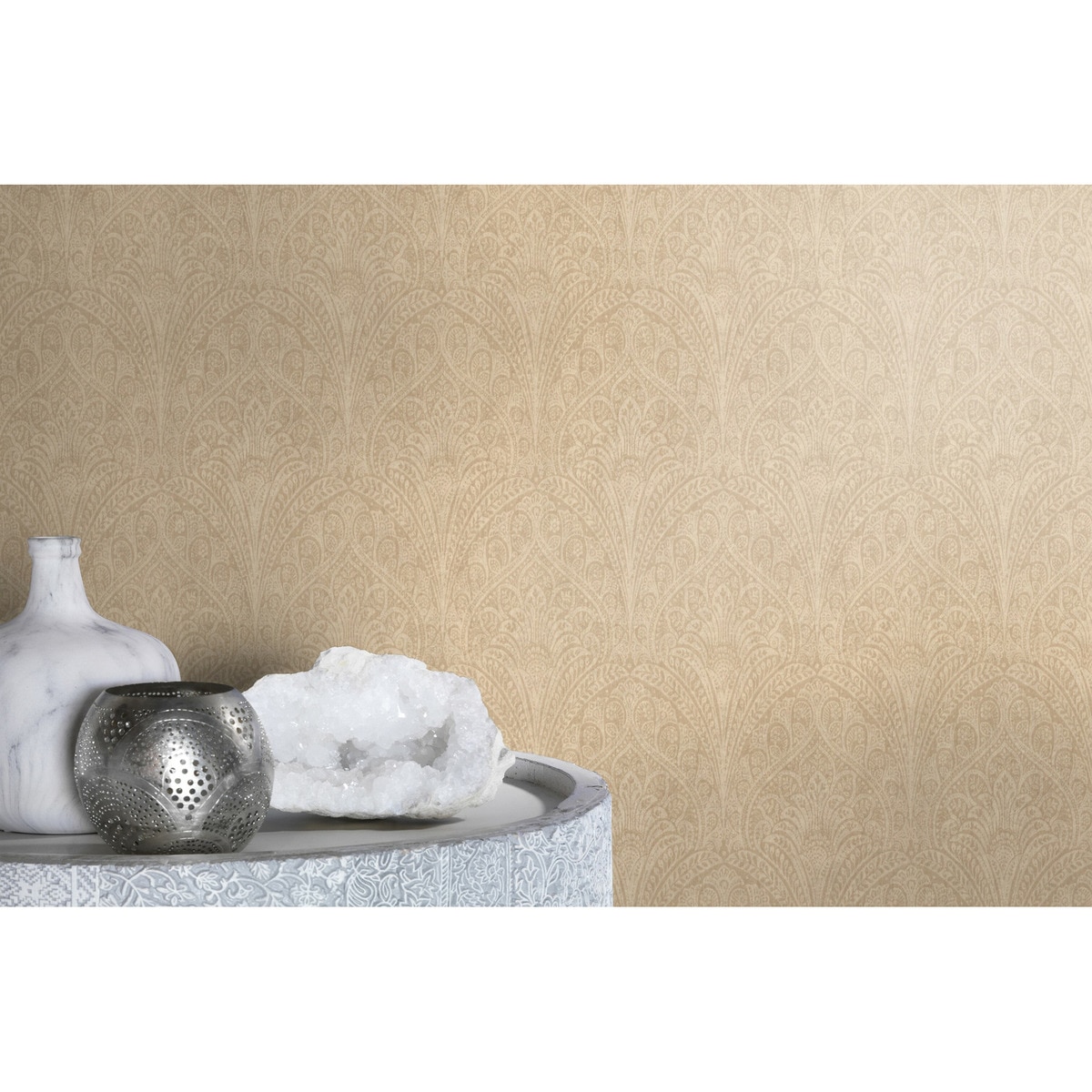 Papel Pintado TNT Damascos Kenya Castanho-2