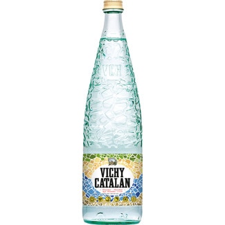 agua mineral natural con gas botella 1 l (envase de vidrio) - Vichy Catalan