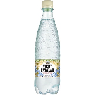 agua mineral natural con gas botella 50 cl - Vichy Catalan