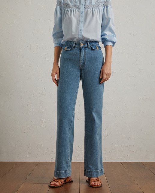 Imagen 0 de Vaquero wide leg con botones
