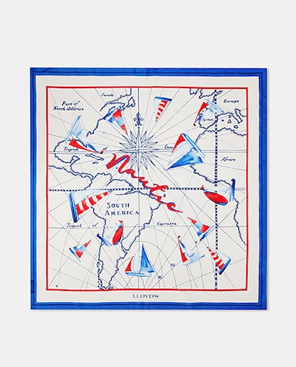 Imagen 0 de Pañuelo de mujer estampado marinero