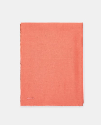 Imagen 0 de Fular liso de lino coral