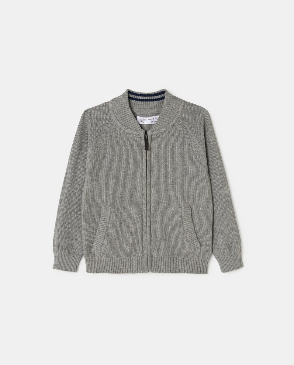 Veste en tricot zippée avec poches