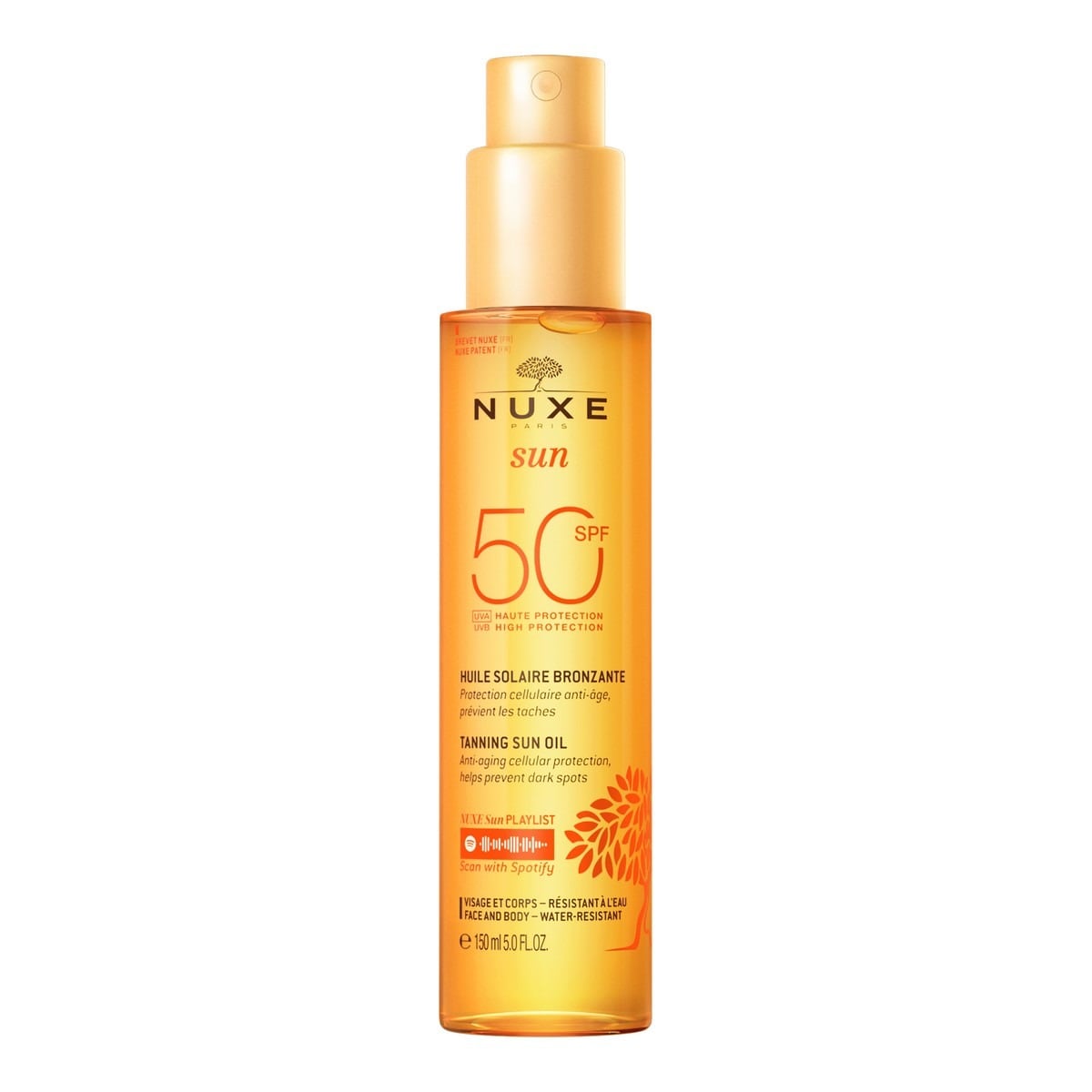 Protetor Solar em Óleo Bronzeador Rosto e Corpo SPF 50 - 150 ml 1