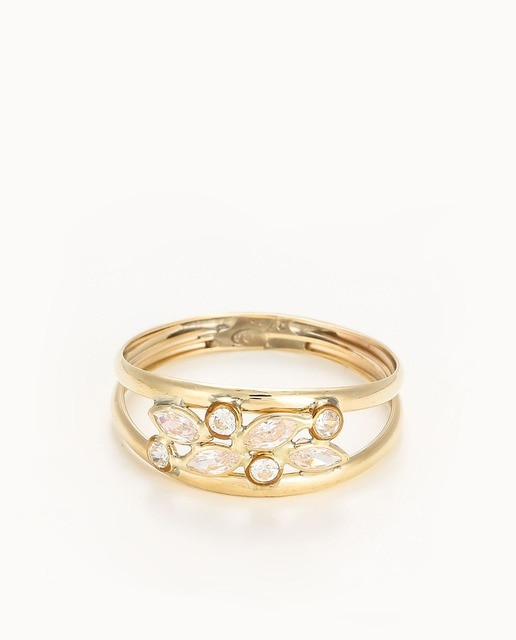 Imagen 0 de Anillo " Adela" oro amarillo 375/1000