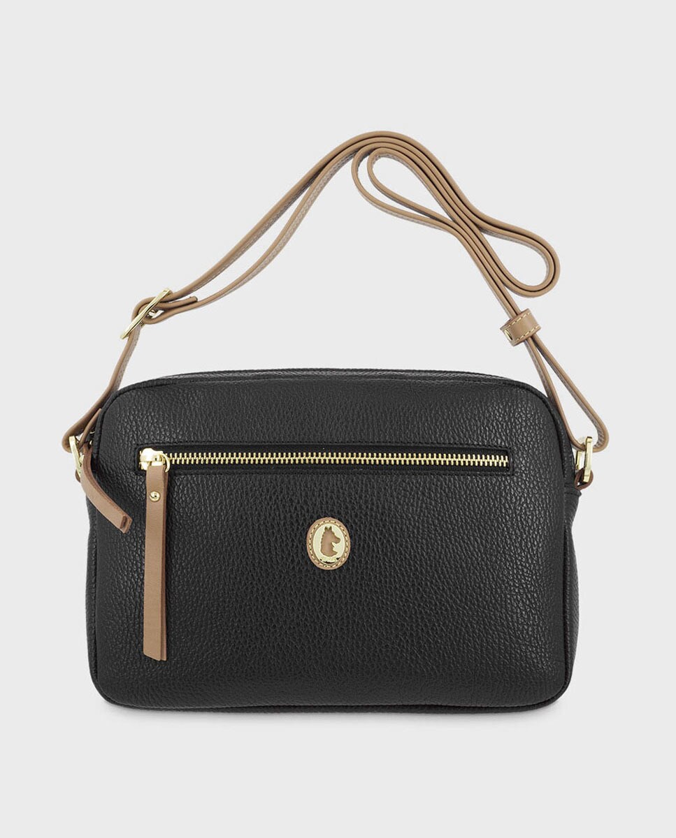 Sac à bandoulière avec deux poches extérieures zippé