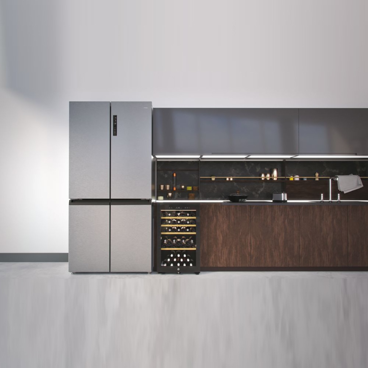Frigorífico americano Haier Total No Frost Cube 90 Series 5 - HCR5919ENMM Inox-15