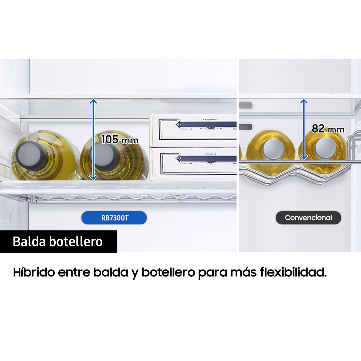 Frigorífico Combi Samsung All Around Cooling, Smart - RB38C605CWW/EF Blanco-5