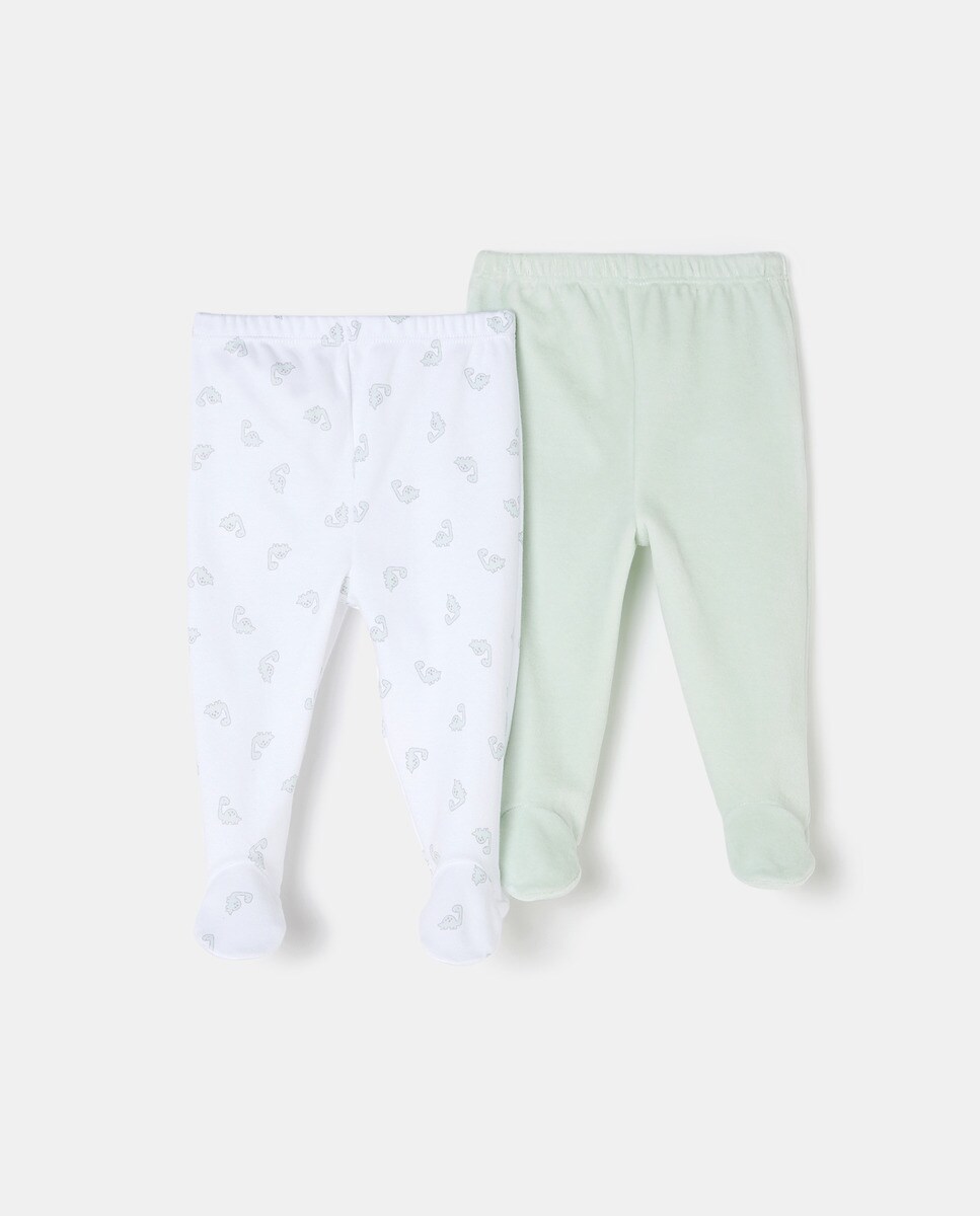 Lot de pantalons à pieds à imprimé dinosaure