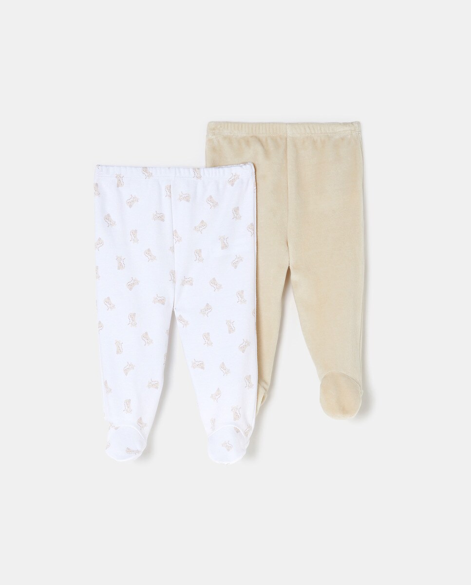 Lot de pantalons à pieds à imprimé léopard