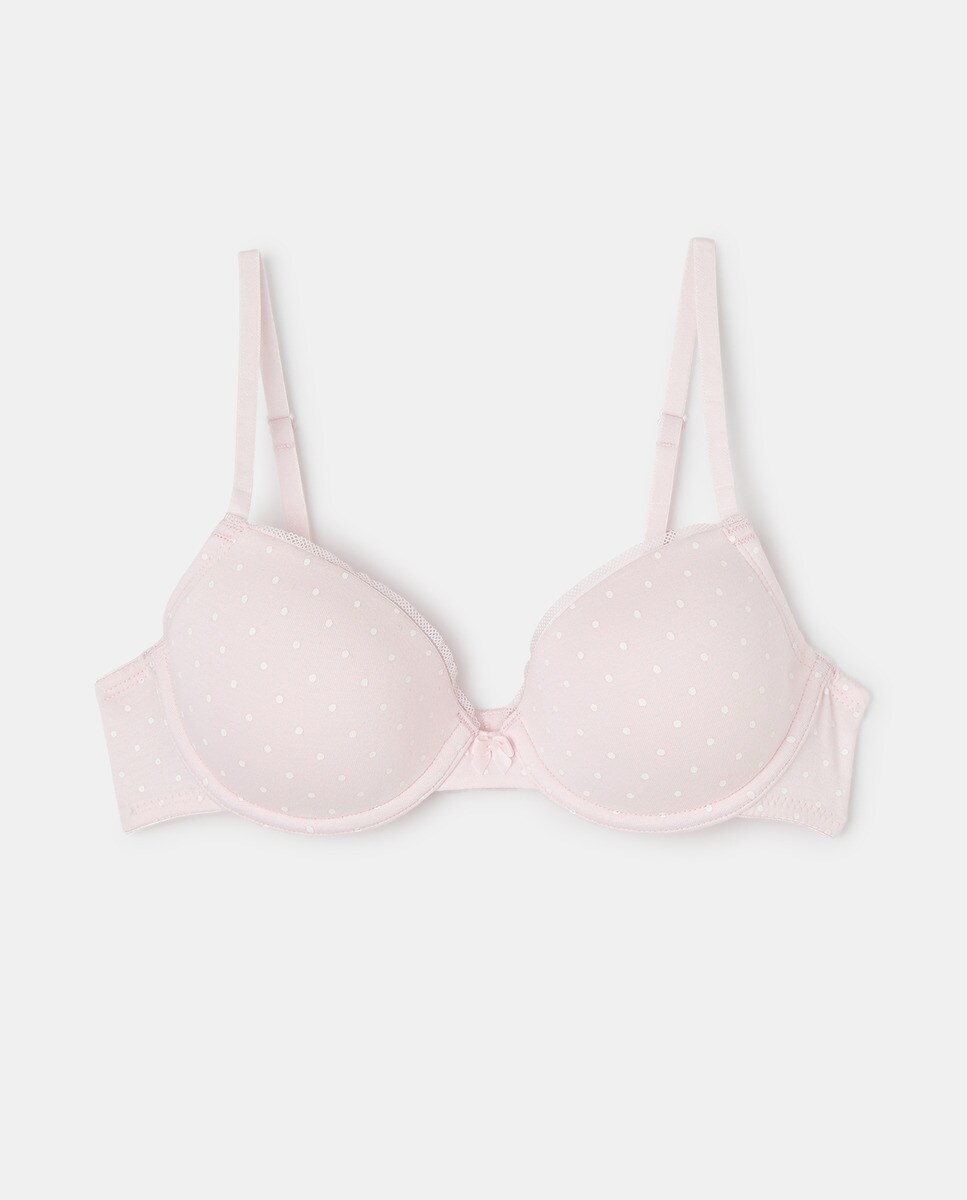 Soutiengorge à armatures avec imprimé pois
