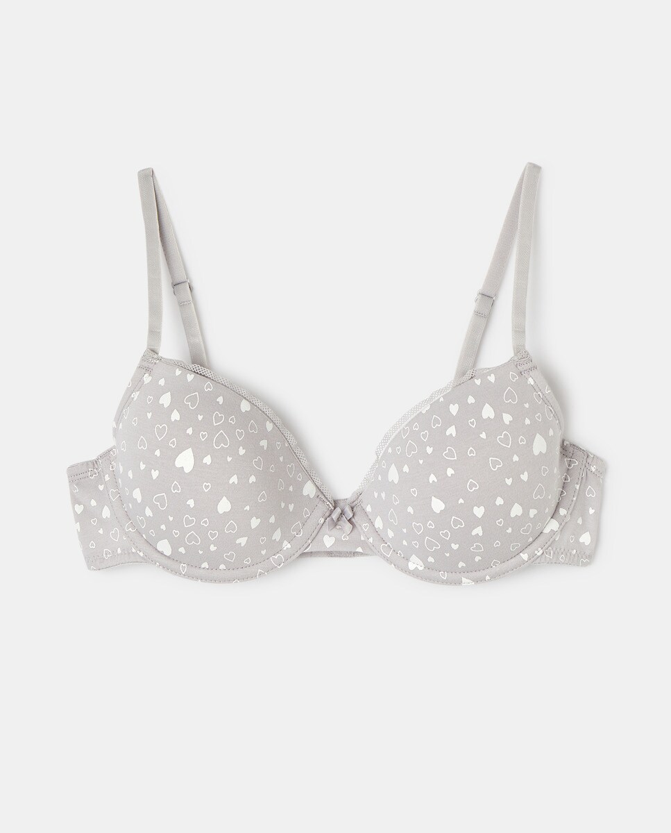 Soutiengorge à armatures avec imprimé c?urs