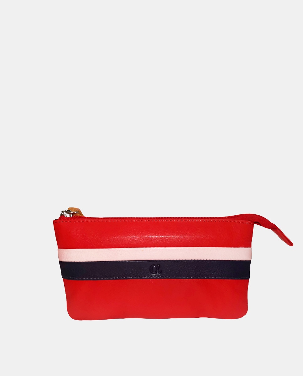 Portemonnaie à détails contrastants