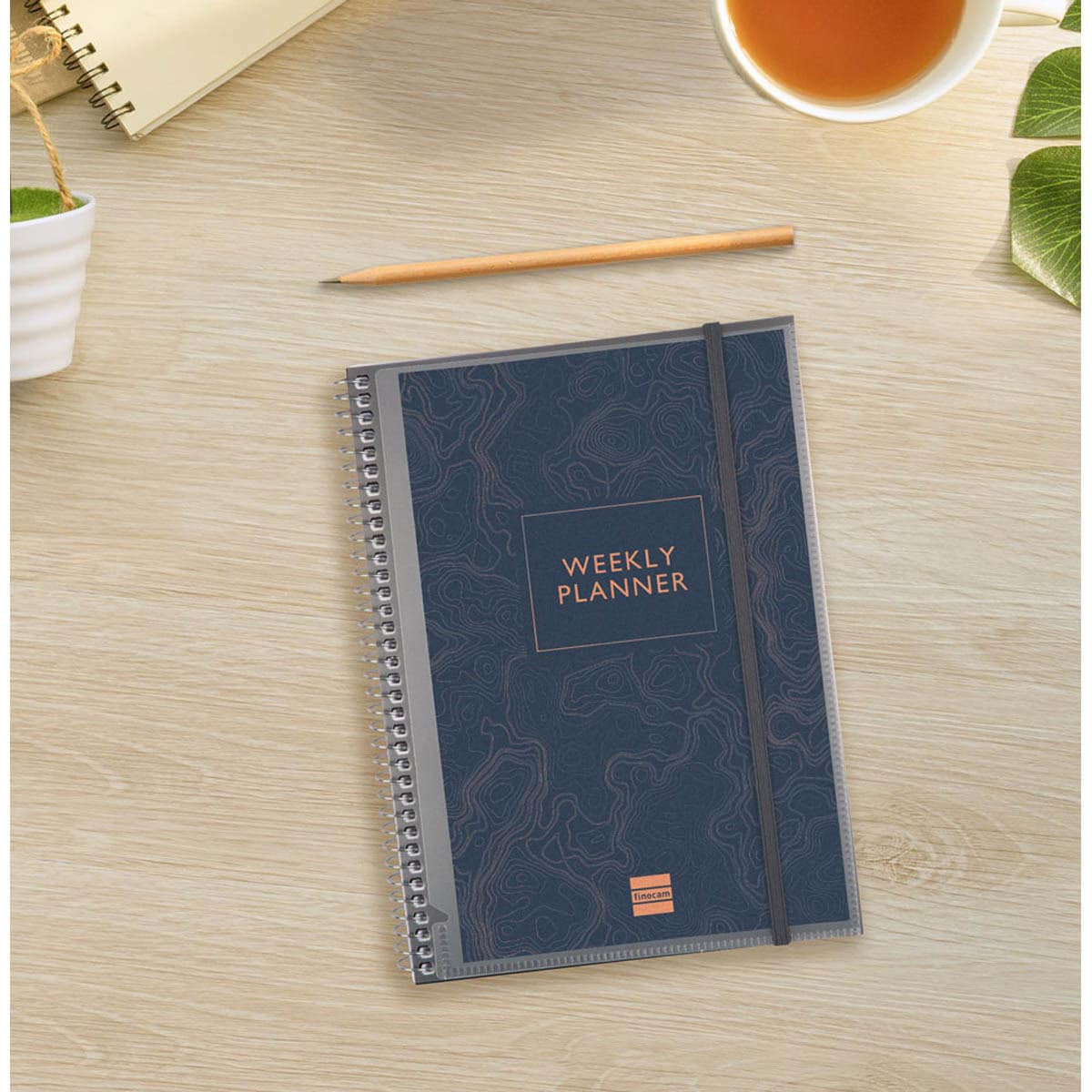 Agenda sin fechar Mytime E10 - 155x212 mm semana vista vertical Finocam internacional multilingüe 3